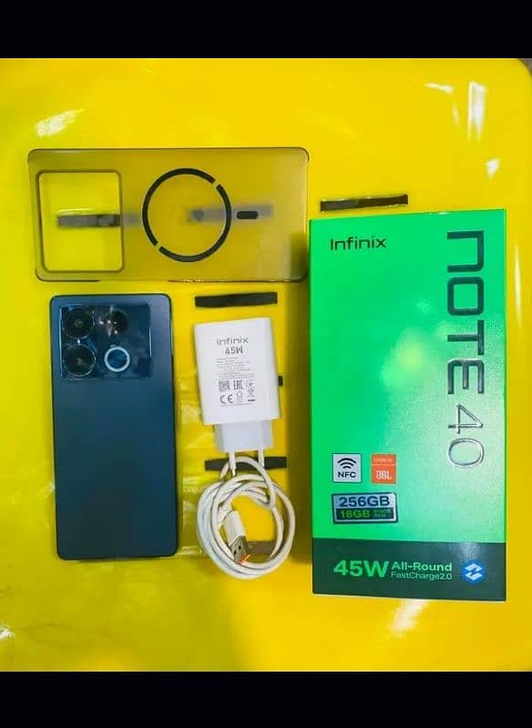 infinix note 40 (8+8/256) complete accessories 0