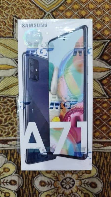 Brand model: Samsung A71 Ram 8 storage 128 Battery health perfect 0