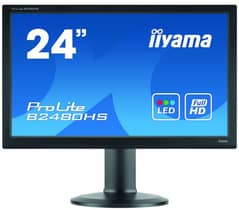 iiyama 24" inches LCD LED monitor HDMI port built-in speaker