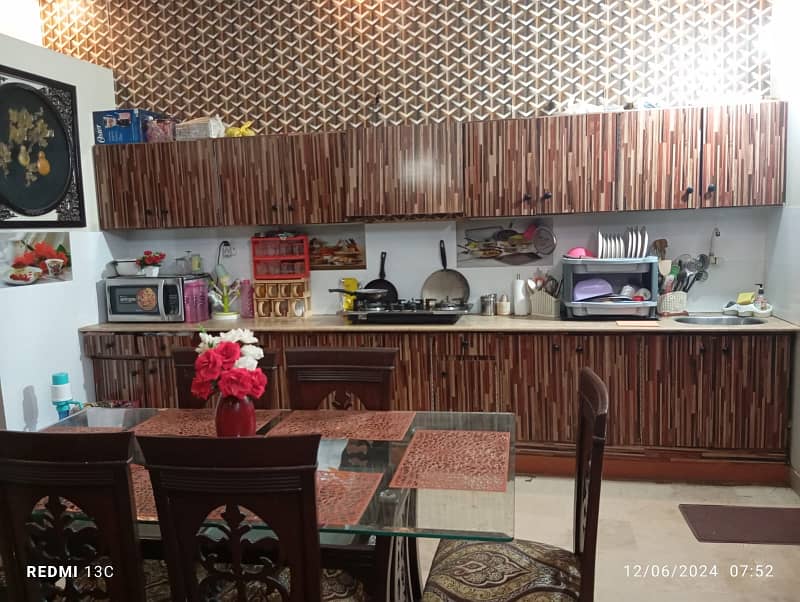 two bed dd portion for rent in johar 0