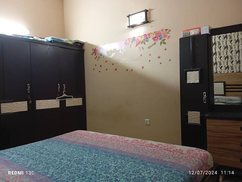 two bed dd portion for rent in johar 2