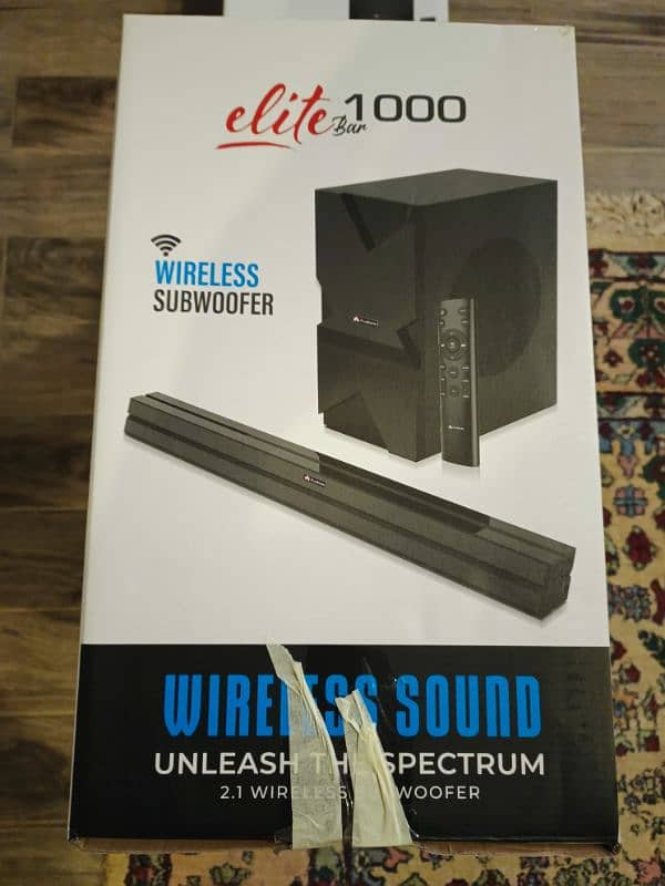 Audionic Elitebar 1000 soundbar and woofer 2