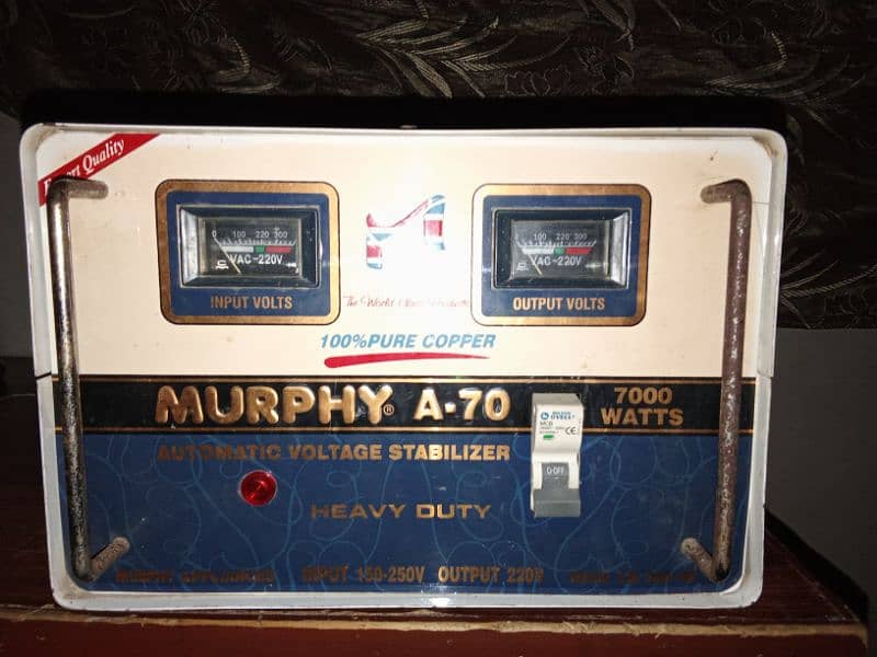 7000 watts 100% copper MURPHY stabilizer 1