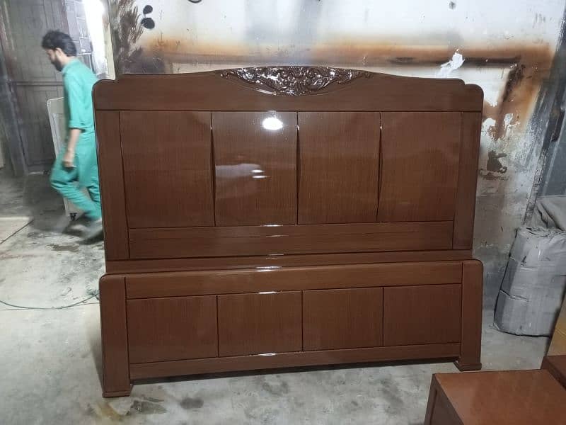 double bed/wooden bed/bed set/shesham wooden bed/storage bed 1