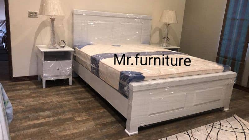 double bed/king size bed/wooden bed/Deco paint bed/single bed/bedroom 11