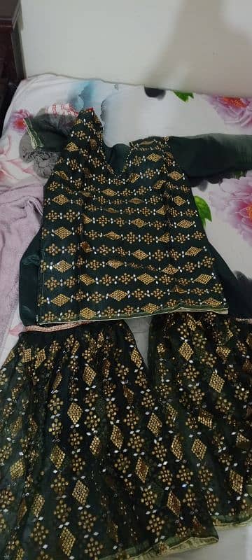 Beautiful sharara fancy  dress 1