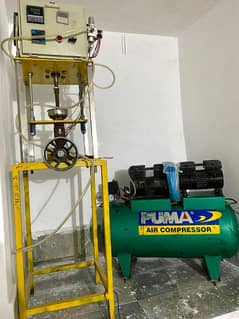 USB cable making machine with puma air compressor