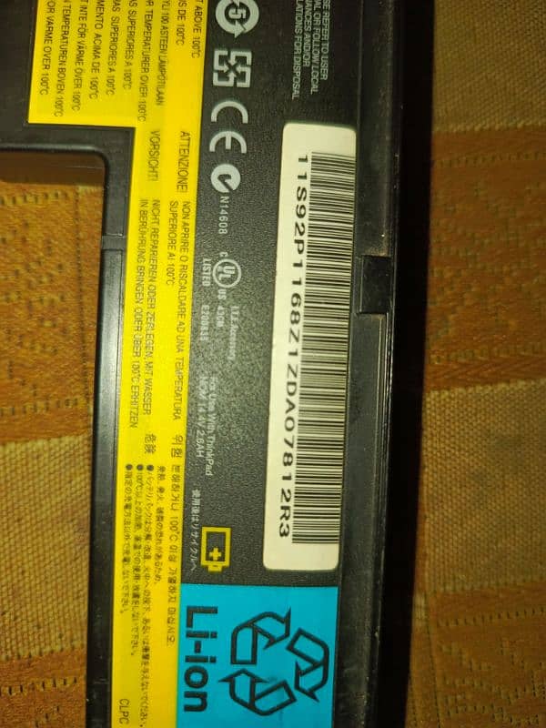 Lenovo Thinkpad x60 4 cell battery 1