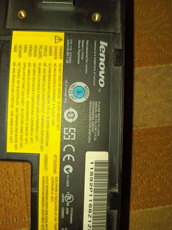 Lenovo Thinkpad x60 4 cell battery 4