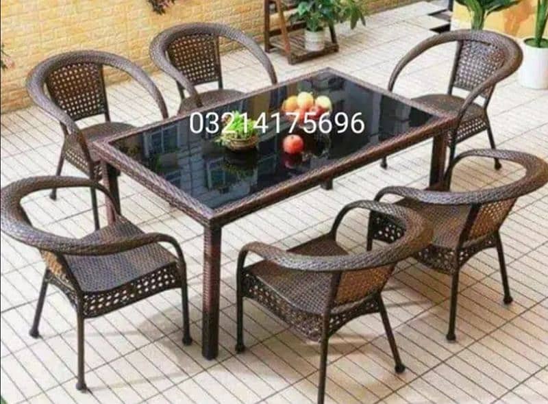 OUTDOOR GARDEN RATTAN UPVC FURNITURE SOFA SET CHAIRS TABLE UMBRELLA 1