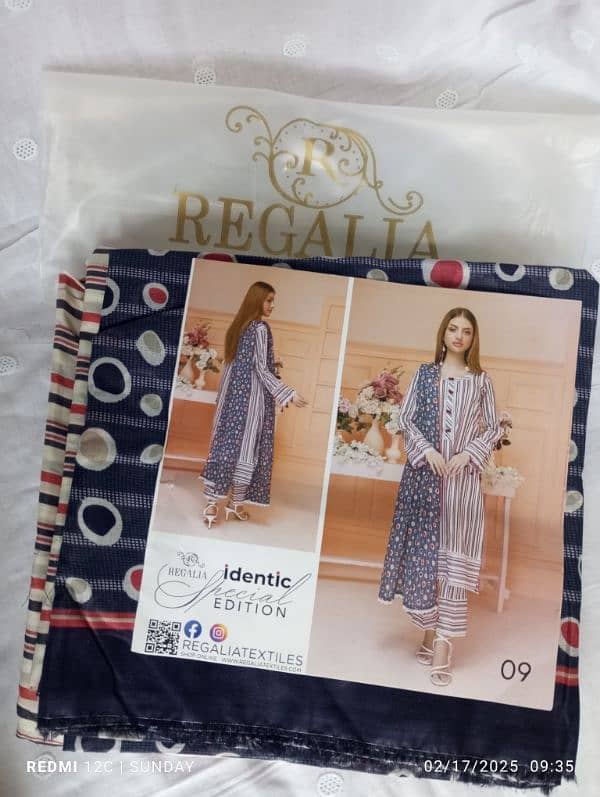 Regalia Identic 3 piece Lawn Dress 5