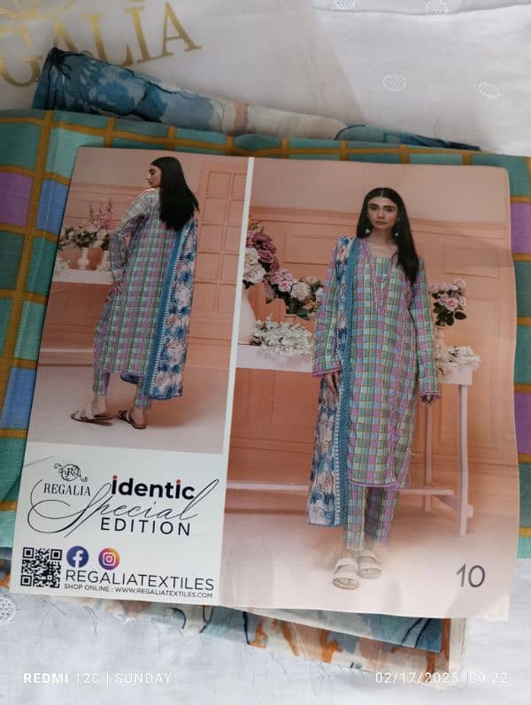 Regalia Identic 3 piece Lawn Dress 7