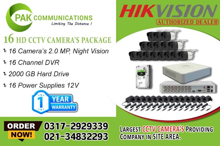 16 HD CCTV Cameras Package (Authorized Dealer) 0