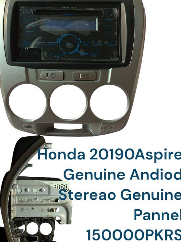 Honda City 2019. Stereao System New/Pannel Genuine 1