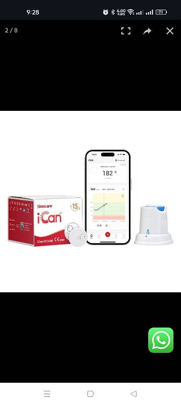 sinocare ICan  CGM(continues glucose monitor) 3