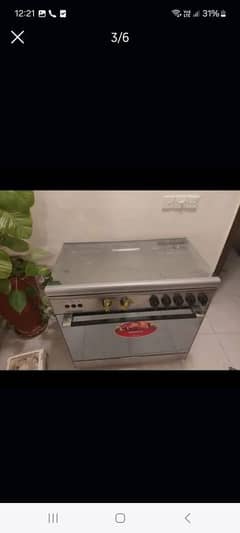 oven generaltec cooking range 4 years used 5 burnres good condition