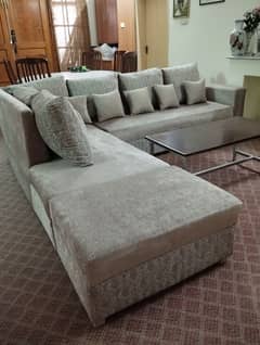 7 seater L shaped sofa