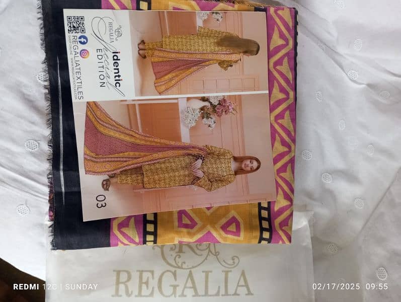 Regalia Identic 3 piece Lawn Dress 3