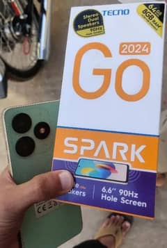 tecno spark Go 2024 4+4/64 with full packing