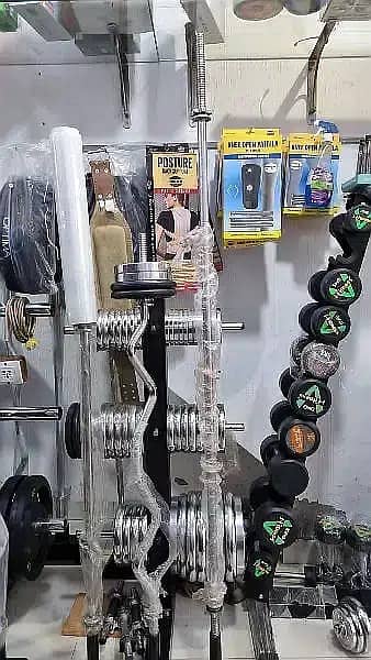 dumbbell /Adjustable dumbbell crome plated &rubber coated/For Sale 0