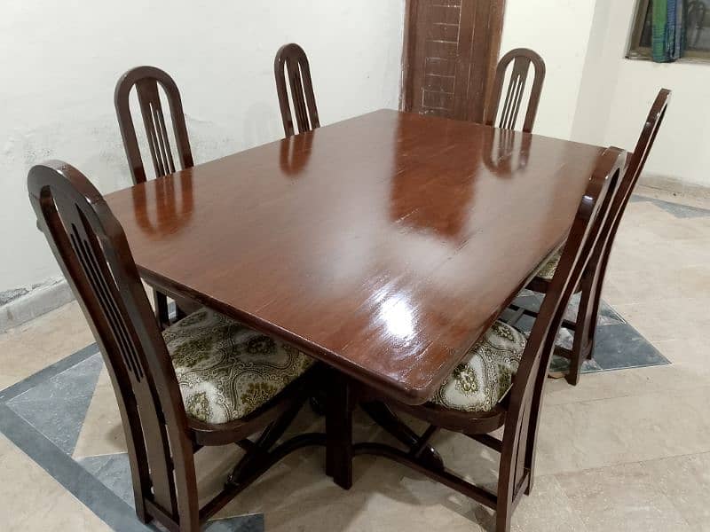 6 chairs Taali shesham wooden dining table 0