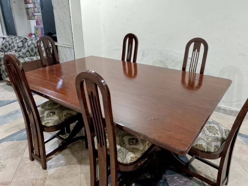 6 chairs Taali shesham wooden dining table 1