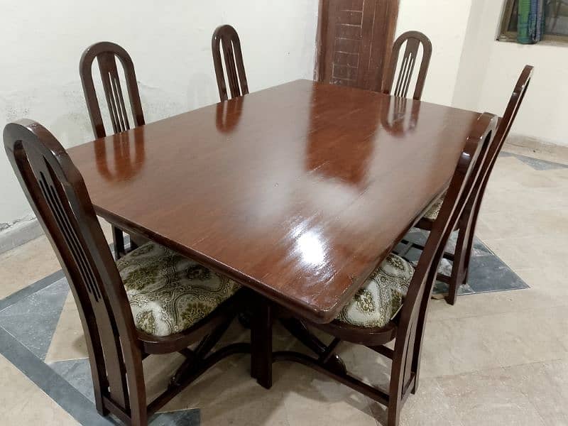 6 chairs Taali shesham wooden dining table 2