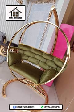 Luxury Fancy Swing Chair, With Valvet Cushion, New,