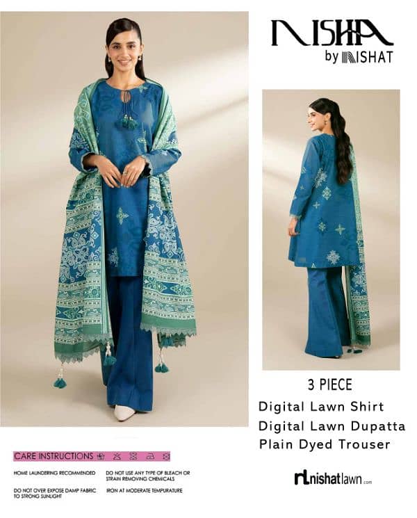 ladies lawn 3-piece suit 4