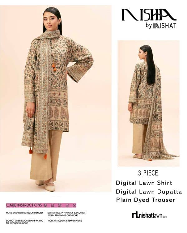 ladies lawn 3-piece suit 10