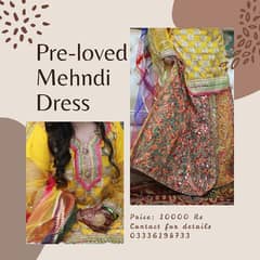 pre-loved mehndi dress