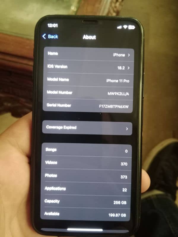 iphone 11 pro 256 Gb ESim 4Month Time 7