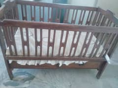 pure shisham wood baby cot for sale