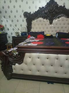 chinoty double bed and Dressing table