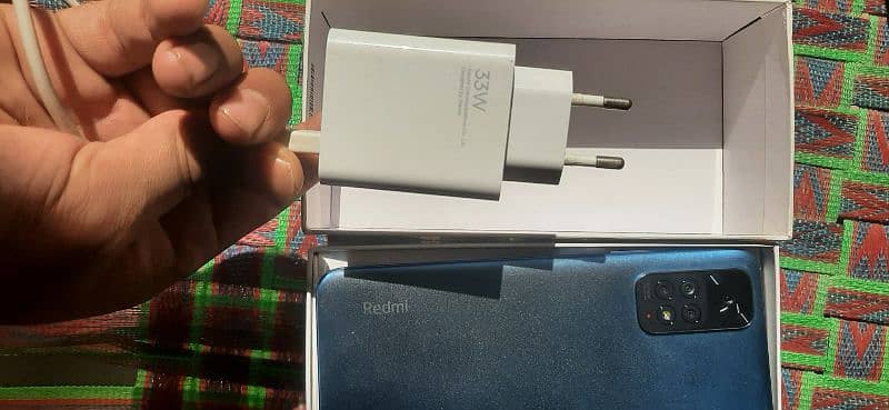 Redmi note 11 with Full box and 33W fast charger Condition 10/10 2