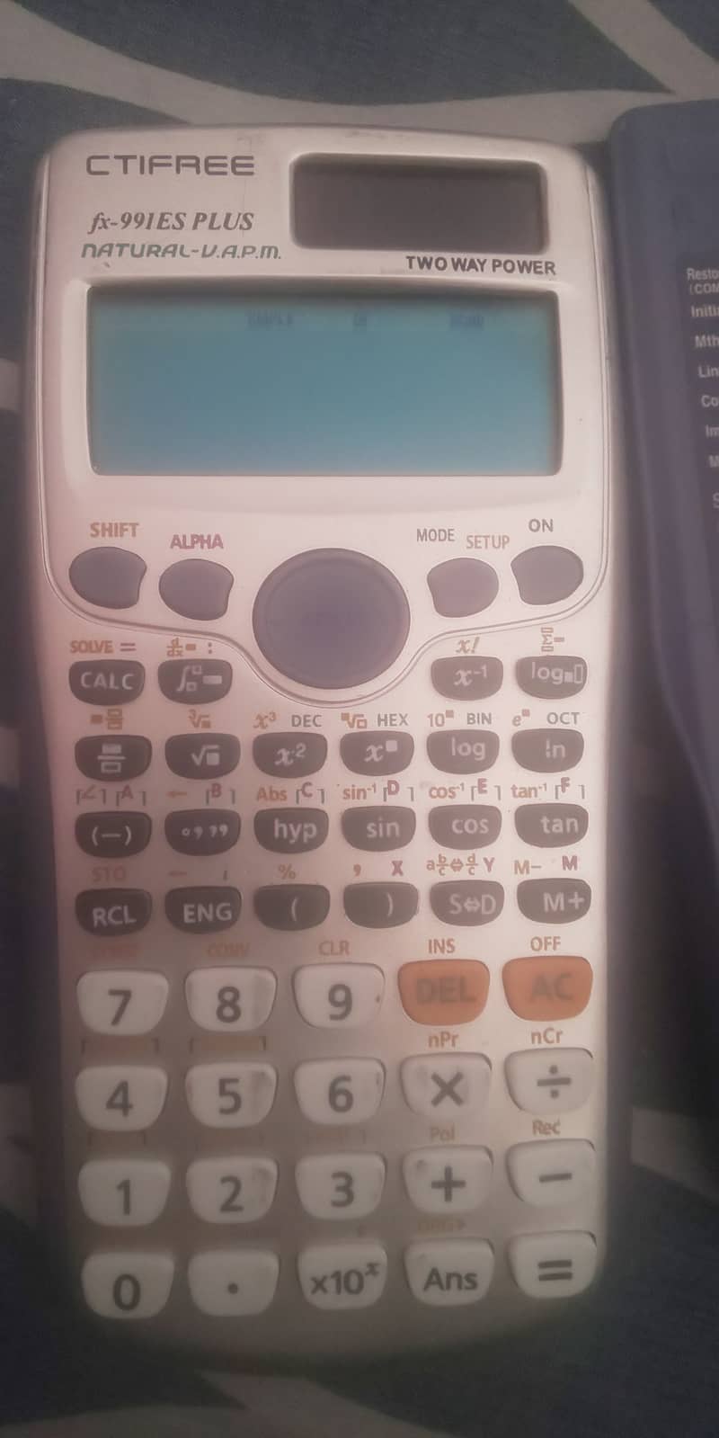 Fx-991ES PLUS CTI FREE SCIENTIFIC CALCULATOR  (2,000) 0