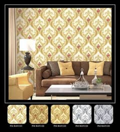 wall papers/vinyl flooring/wooden flooring/false ceiling/interior wor