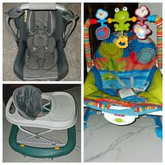 carry cot / baby walker / baby rocker/ baby belt / baby swing