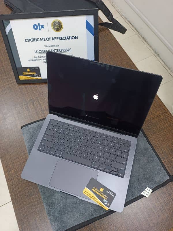 QUANTITY AVAILABLE MACBOOK PRO M3 14 INCH 18GB RAM 512GB SSD LESS CYCL 0