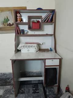 wooden computer table