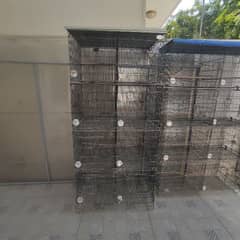 8 Portion Bird Folding Cages For Sale