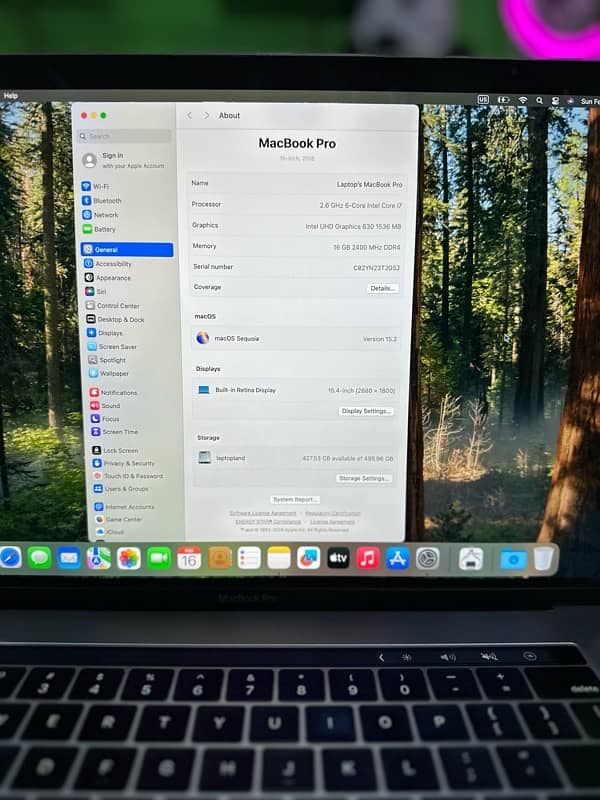 MacBook Pro 2018 i7 16/512 1