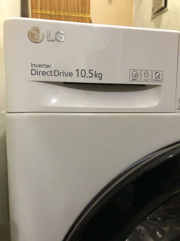 LG10.5kg import Italy Direct drive invertor front load fully automatic 7