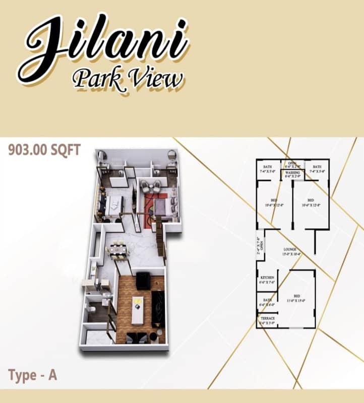 Booking Apartment & shops Available like a Great opportunity, 640 Square Feet Flat In Stunning Gulshan-e-Maymar Is Available For sale 2