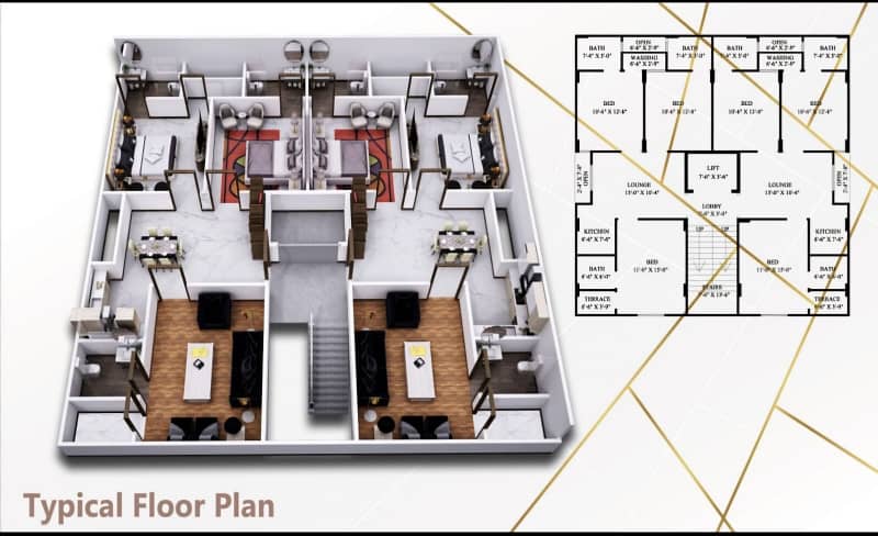 Booking Apartment & shops Available like a Great opportunity, 640 Square Feet Flat In Stunning Gulshan-e-Maymar Is Available For sale 5