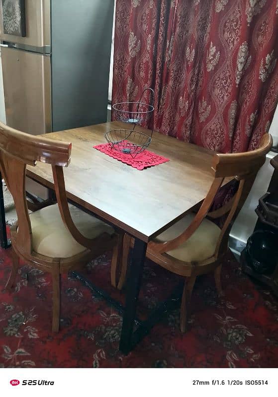 wooden chairs plus table 4