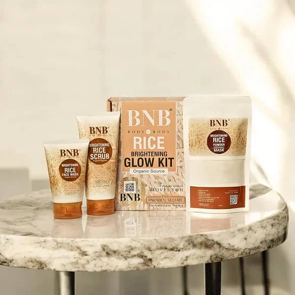 BnB Rice Brightening Glow Kit 4