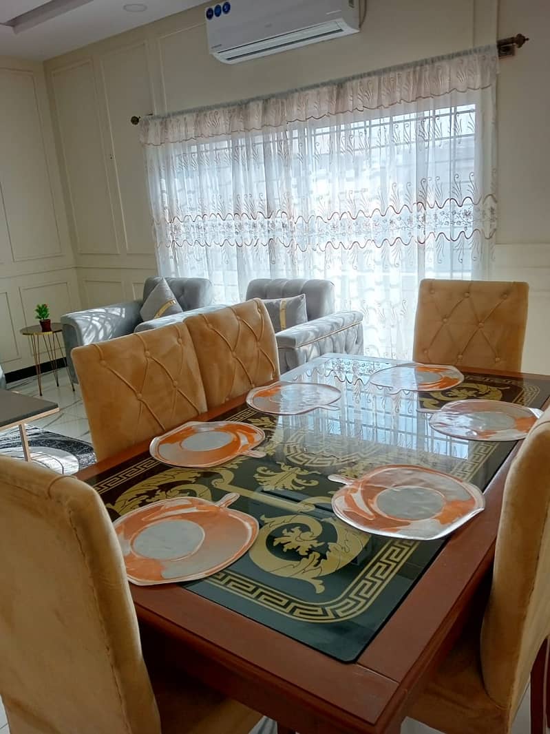 Dining Table/ 6 Seater Dining table / Glass top dining /Luxury dining 3