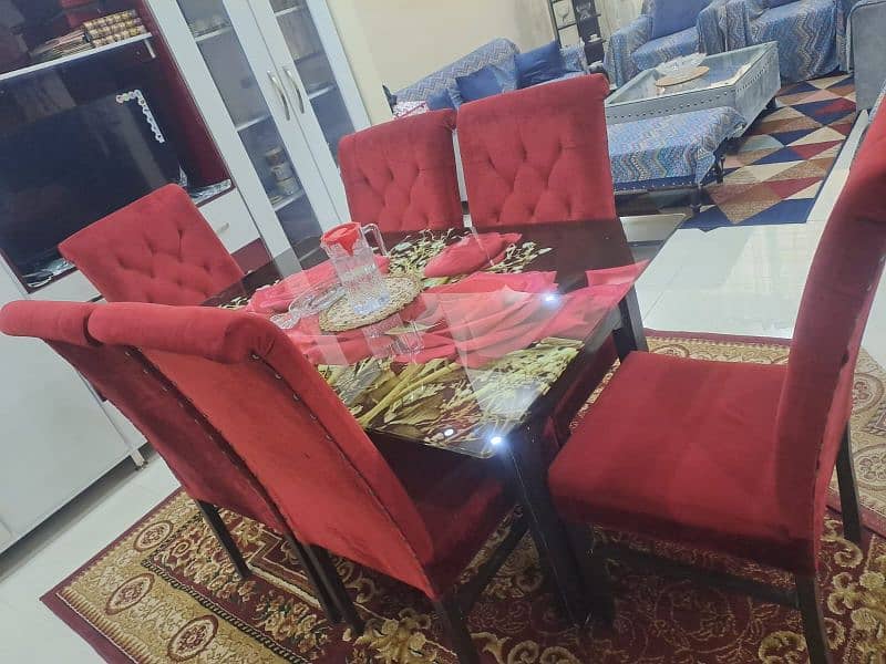 6 Seater 3D Dining Table Set For Sale. . 2