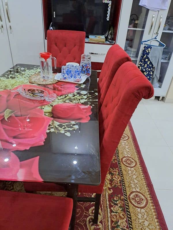 6 Seater 3D Dining Table Set For Sale. . 5